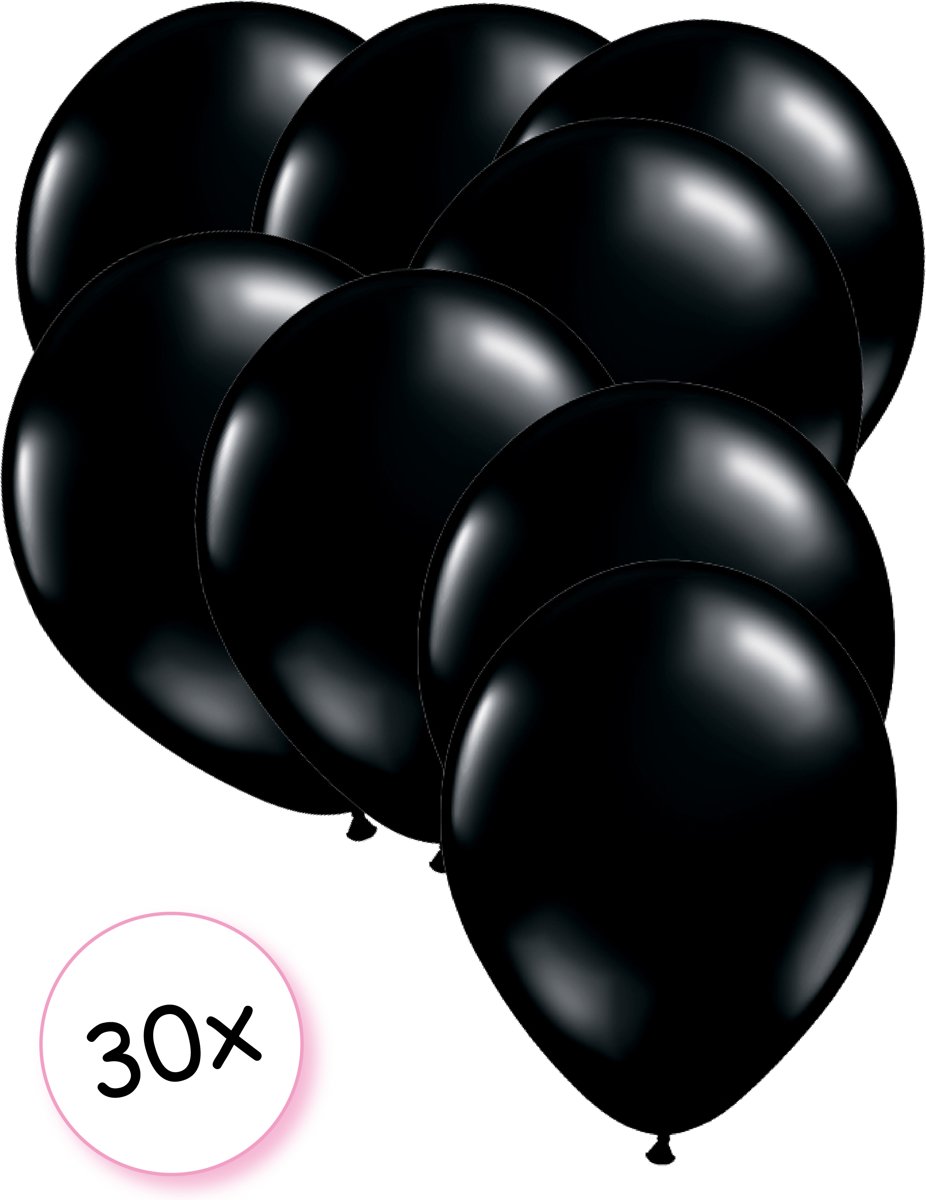 Ballonnen Zwart 30 stuks 27 cm